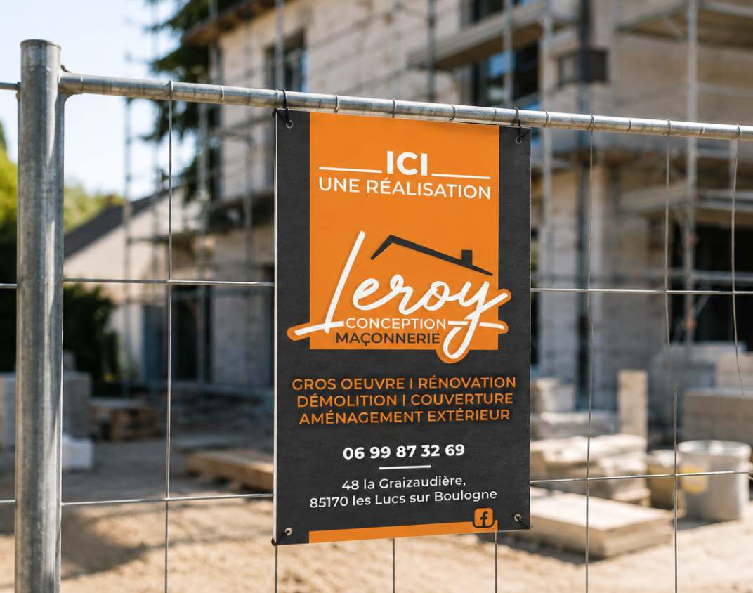 Panneau de chantier
