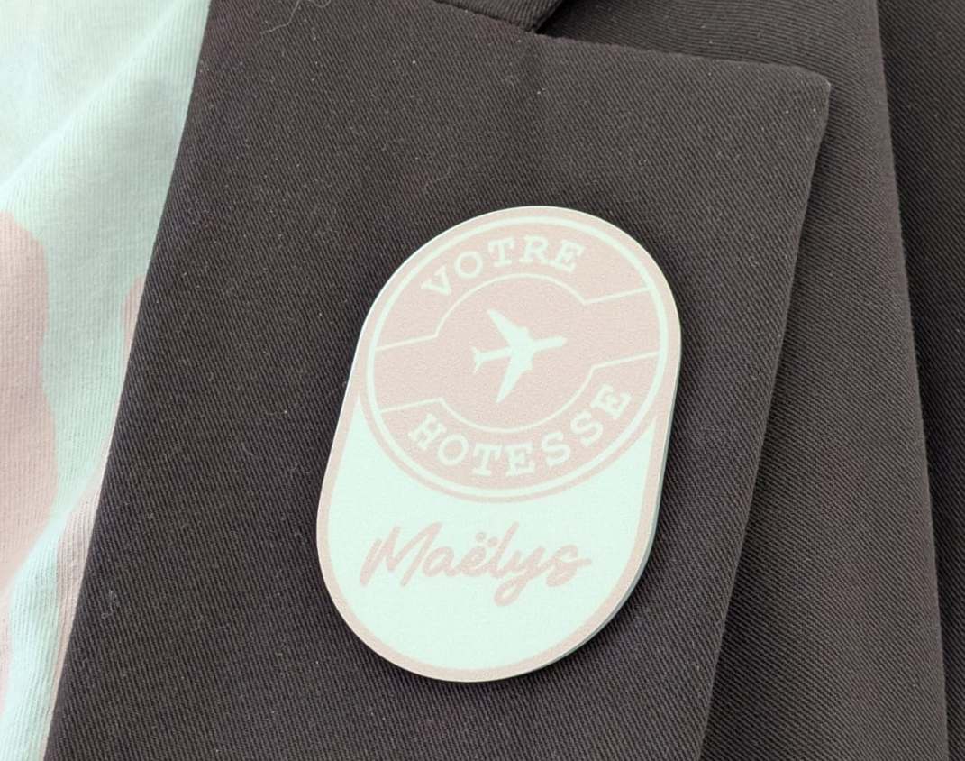 Badge nominatif sur mesure